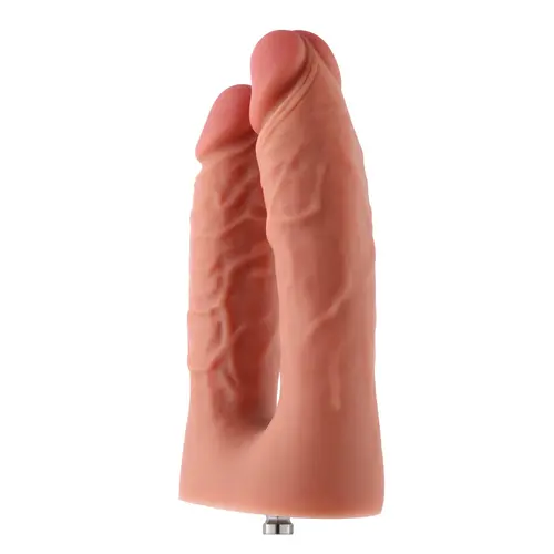 Dildo Double KlicLok Medium 15-19 CM Nude