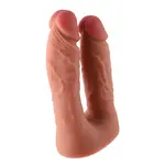 Dildo Dubbel KlicLok Medium 15-19 CM Nude