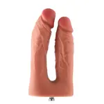 Dildo Double KlicLok Medium 15-19 CM Nackt