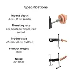 Pro 1 Premium Seksmachine 3.0  Smart App met dildo en afstandsbediening