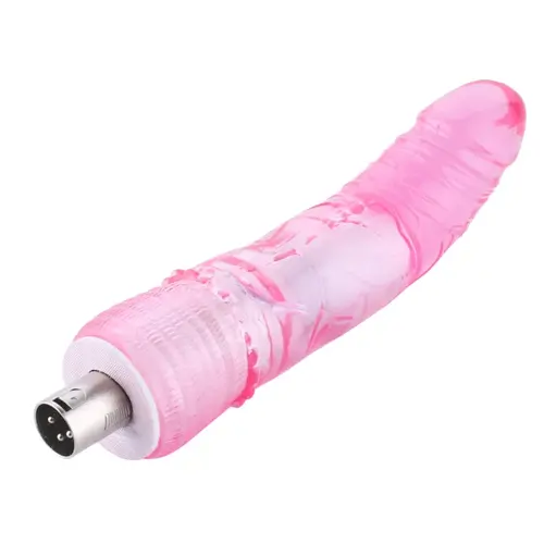 Anal rosa Dildo mit Krümmung 3XLR Stecker für Auxfun Basic Sex Machine