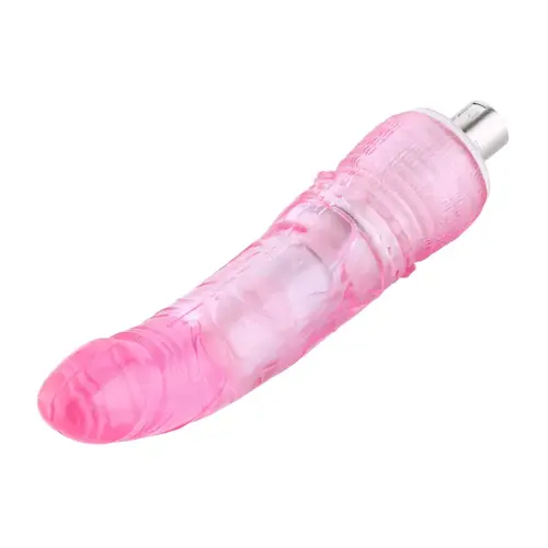 Anale roze Dildo met kromming 3XLR Connector  voor Auxfun Basic Seksmachine