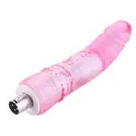 Anal rosa Dildo mit Krümmung 3XLR Stecker für Auxfun Basic Sex Machine
