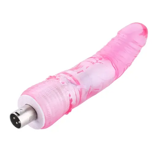 Anal pink Dildo with curvature 3XLR Connector for Auxfun Basic Sex Machine