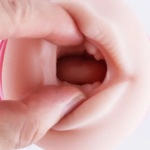Pocket Masturbator Mouth Pink mit 3XLR Anschluss für Auxfun Basic Sex Machine