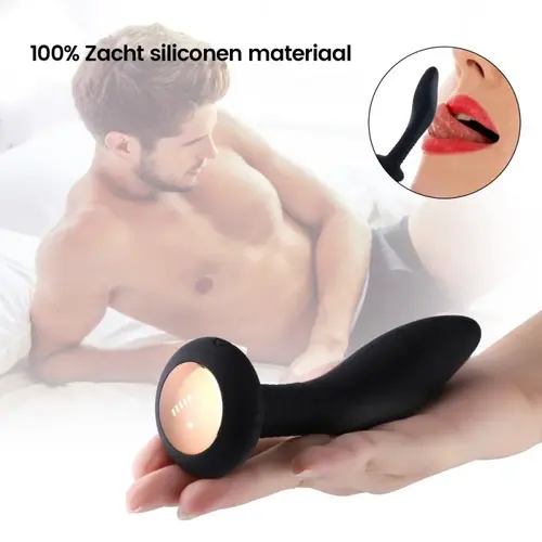 Prostate and anal vibrator with remote control, 100% waterproof anal plug for men and women!