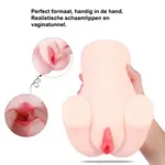 Handheld Vagina & Ass with Suction and Vibration!