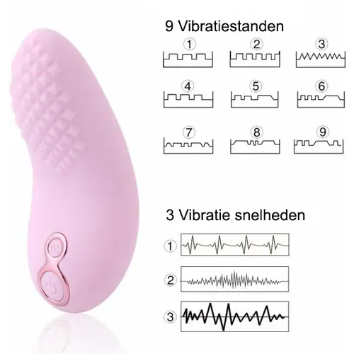 Tongvormige Vibrator met 9 standen USB oplaadbaar