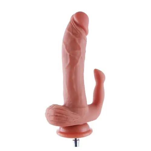 Silicone Dildo (17CM) Rabbit and Quick Air Connector