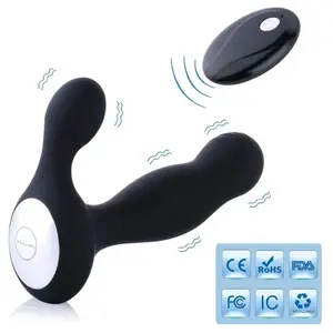 Prostate Vibrator For Prostate Stimulation & Anal With Remote Control Black