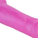 Hismith Anal & vaginal Medical Silicone Dildo Pink with QAC
