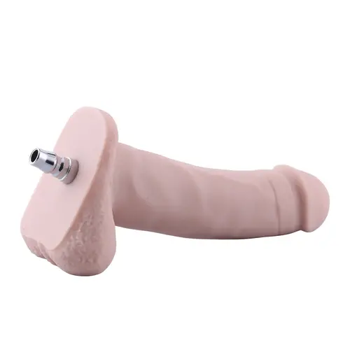 Hismith Silikondildo mit QAC 18 cm lang Durchmesser 5 cm Blank