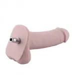 Hismith Silikondildo mit QAC 18 cm lang Durchmesser 5 cm Blank