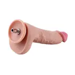 Realistic Dildo 22 cm Long Firm Flexible Soft Skin Q-A-Connector