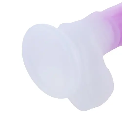 Silicone Suction Cup Dildo Fluorescent Pink