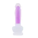 Silicone Suction Cup Dildo Fluorescent Pink