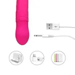 Realistic dildo rotating vibrator pink King Turbo Vibrator