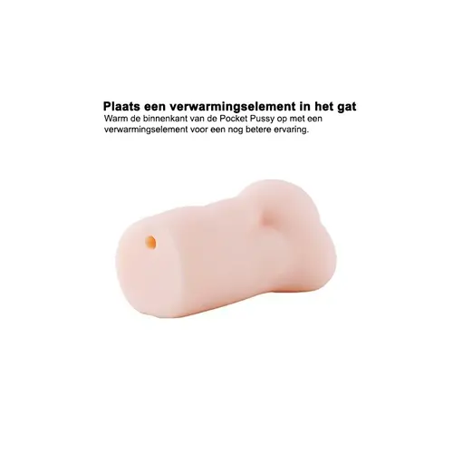 Pocket Pussy Masturbator Verwarmd Voor Hem Hismith