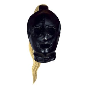 Masker met Paardenstaart Blond Masker met Paardenstaart Blond