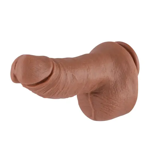 Realistischer Dildo KlicLok® und Saugnapf 23 CM Braun