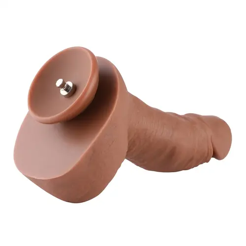 Realistic Dildo KlicLok® and Suction Cup 23 CM Brown