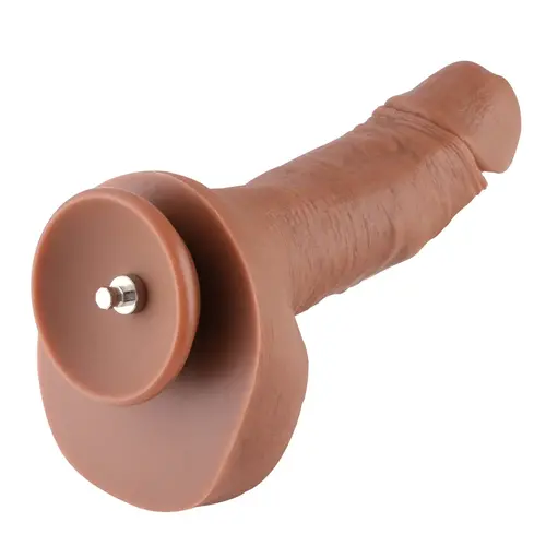Realistic Dildo KlicLok® and Suction Cup 23 CM Brown
