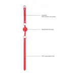 Gag Ball Mond Knevel Lederen Band Verstelbaar - Rood