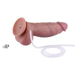 Spuitende Dildo 22 cm KLicLok aansluiting met zuignap