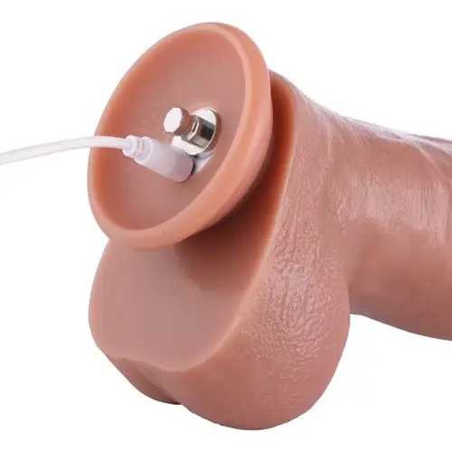 Geaderd Vibrerend XL Dildo Opzetstuk 31 cm met KlicLok