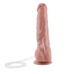Spuitende Realistische Dildo KlicLok en Zuignap 24 cm