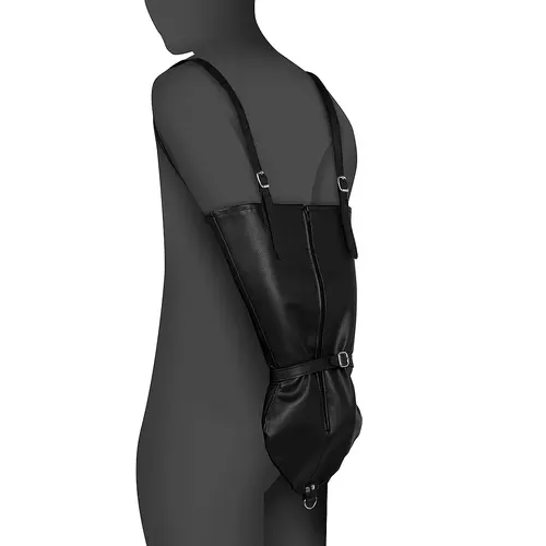 Arm Harnas Zwart Met Rits