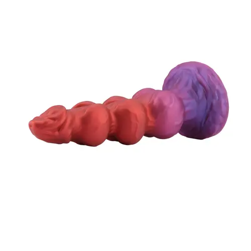 Fantasy Dog Dildo Omega van Premium Siliconen met KlicLok® Connector en Zuignap