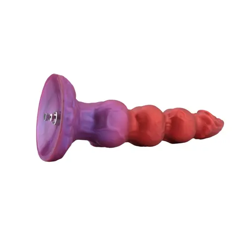 Fantasy Dog Dildo Omega van Premium Siliconen met KlicLok® Connector en Zuignap