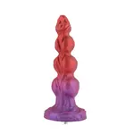 Fantasy Dog Dildo Omega van Premium Siliconen met KlicLok® Connector en Zuignap
