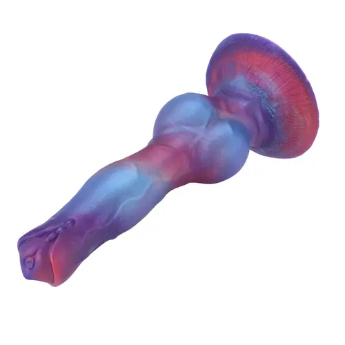 Fantasy Dog Dildo Alpha van Premium Siliconen met KlicLok® Connector en Zuignap