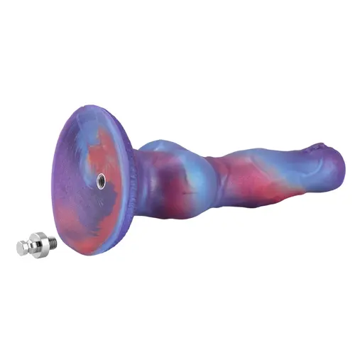 Fantasy Dog Dildo Alpha van Premium Siliconen met KlicLok® Connector en Zuignap