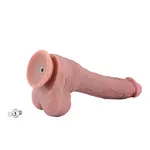 Realistische Dual Density Dildo 23 cm met KlicLok® Connector en Zuignap