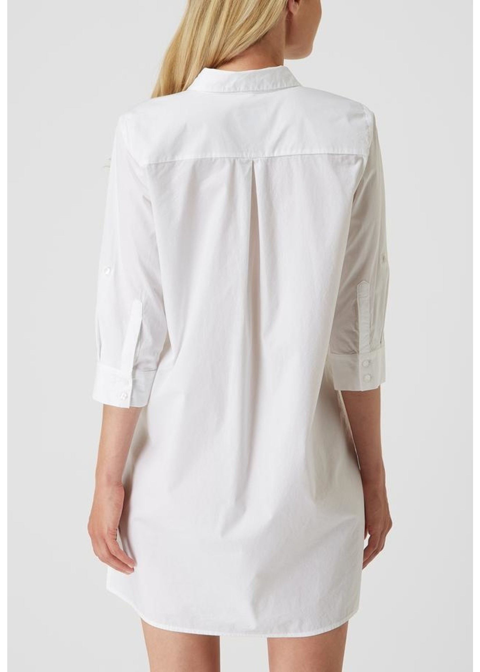 Milano Long Blouse with collar and chest pockets