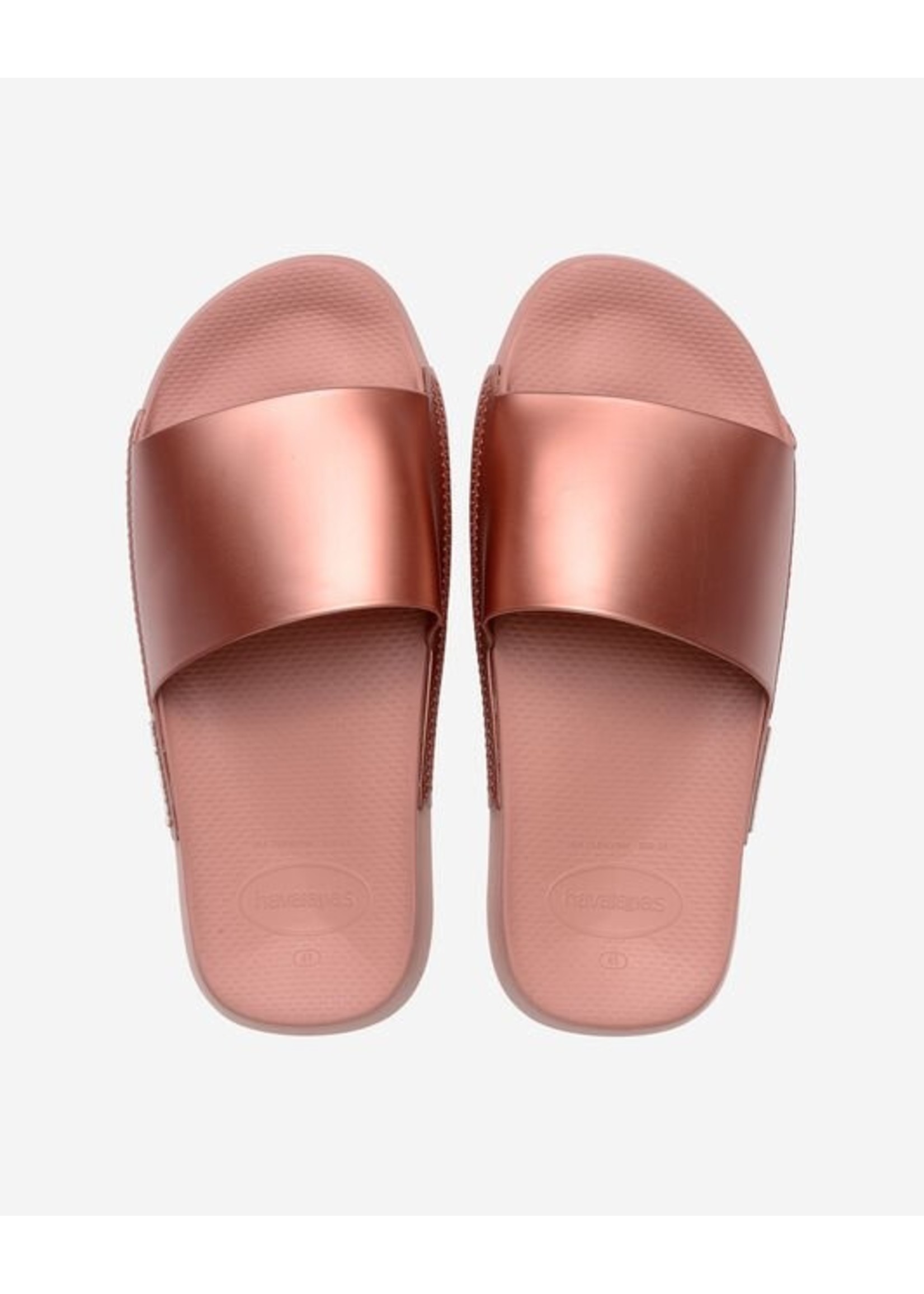 Havaianas slide badslipper zwart of roze