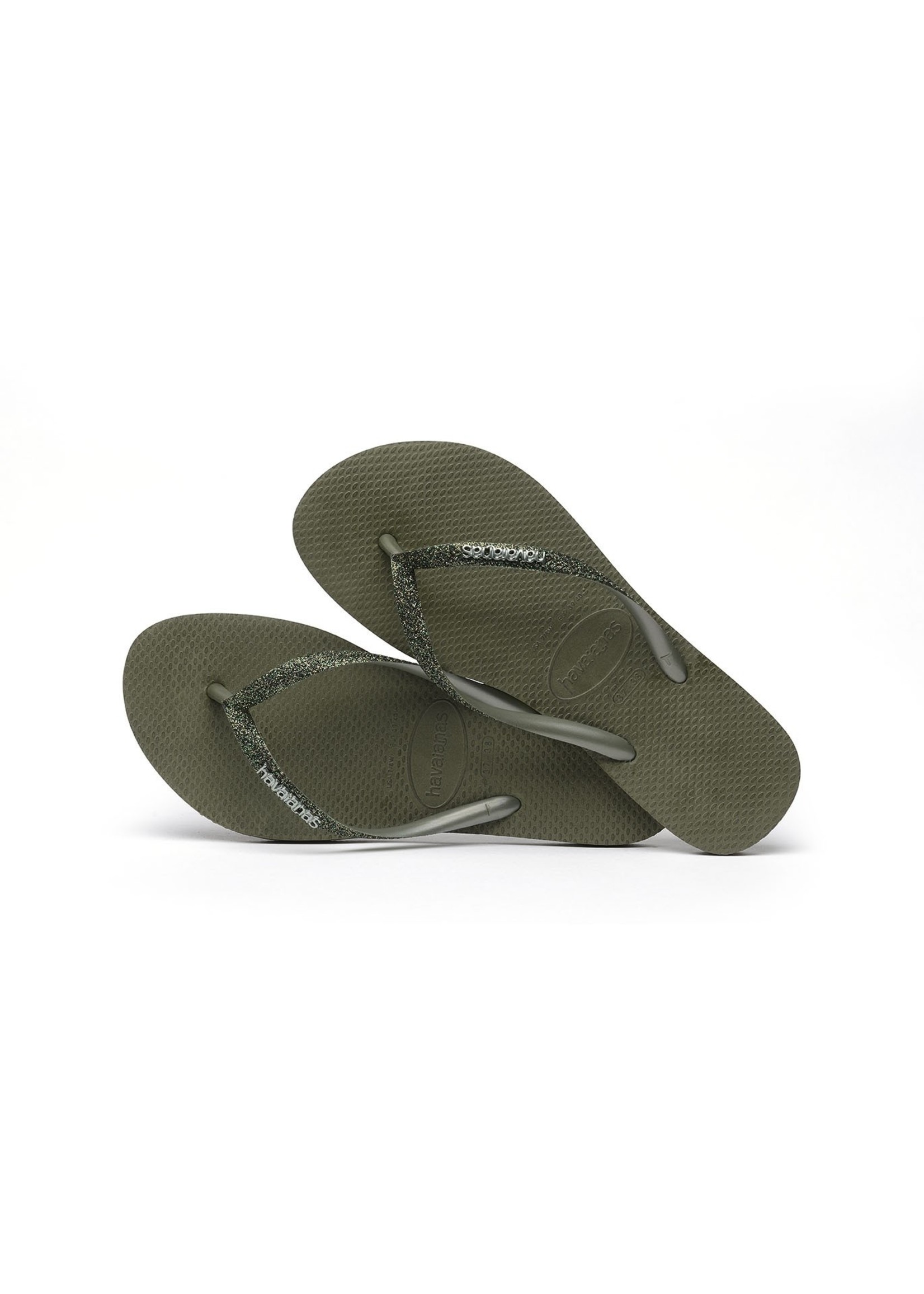 Havaianas Slim Glitter Verde olive