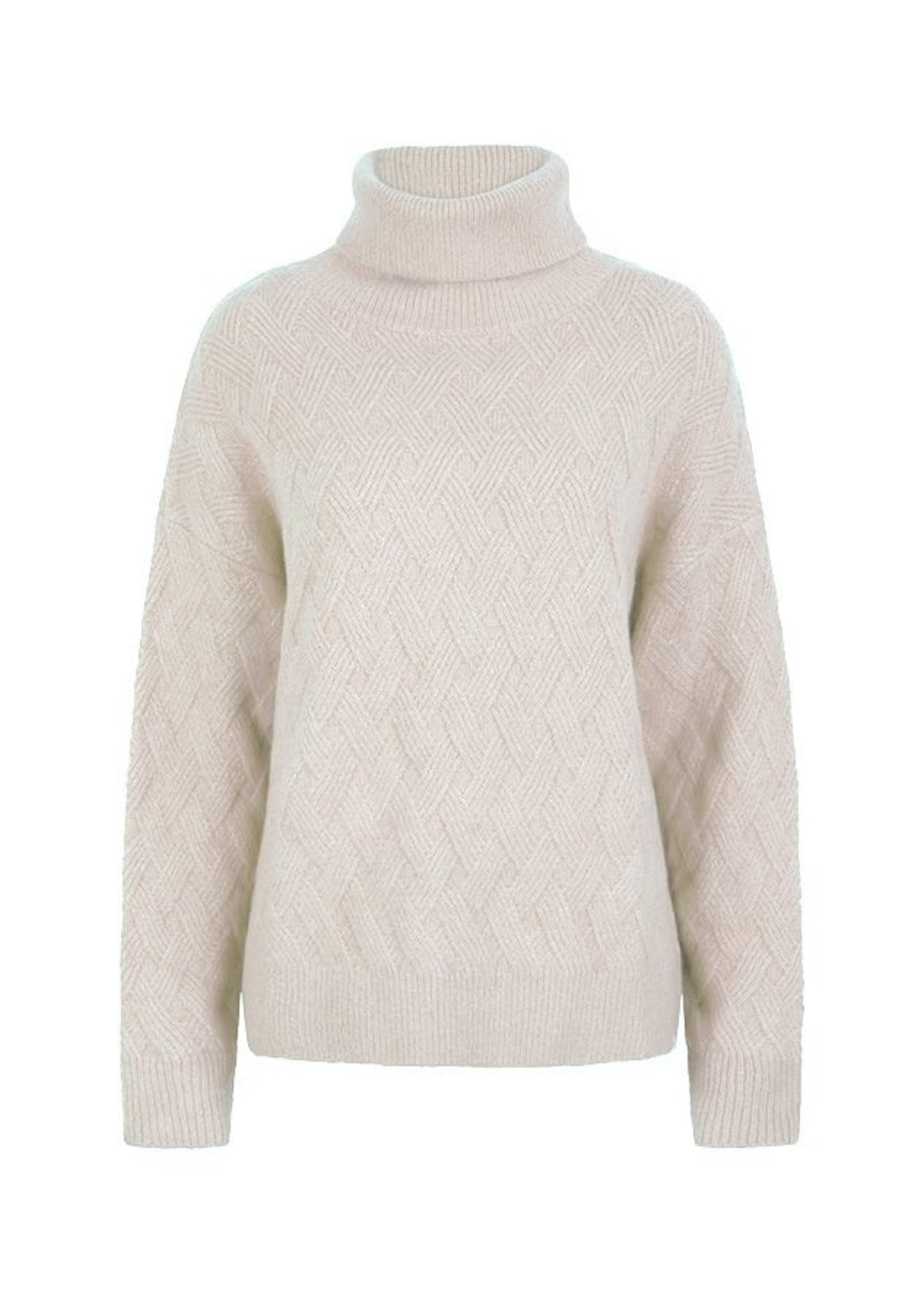 EsQualo Sweater col solid jacquard