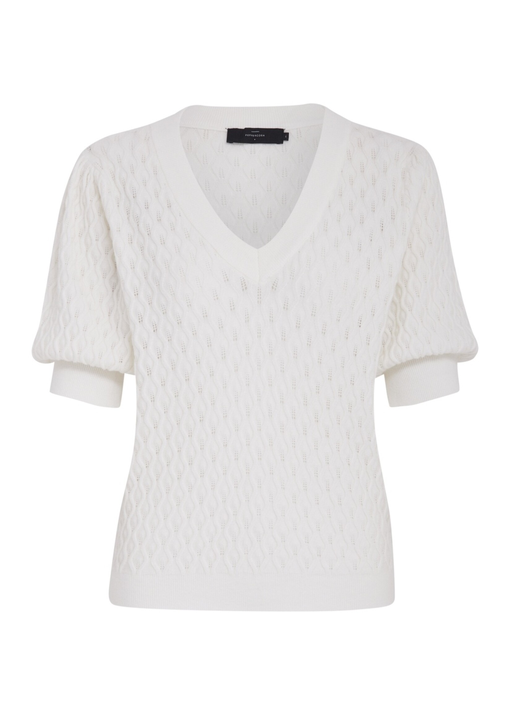 Peppercorn Rosalia V-Neck Half Sleeve Knit Pullover