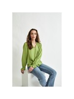 Peppercorn Sari V-Neck Long Sleeve Blouse