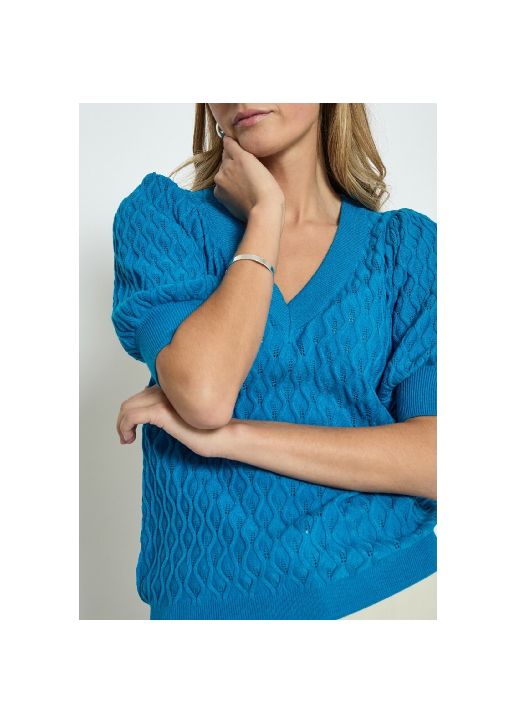 Peppercorn PCRosalia Puff Sleeve Knit Tee