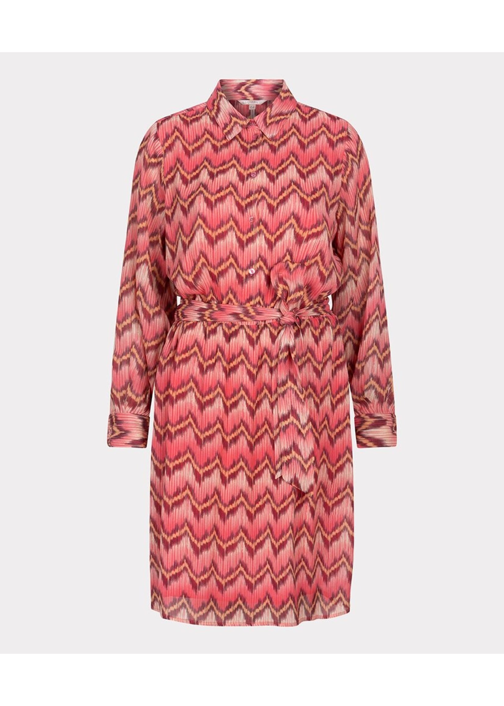 EsQualo Dress Zigzag print