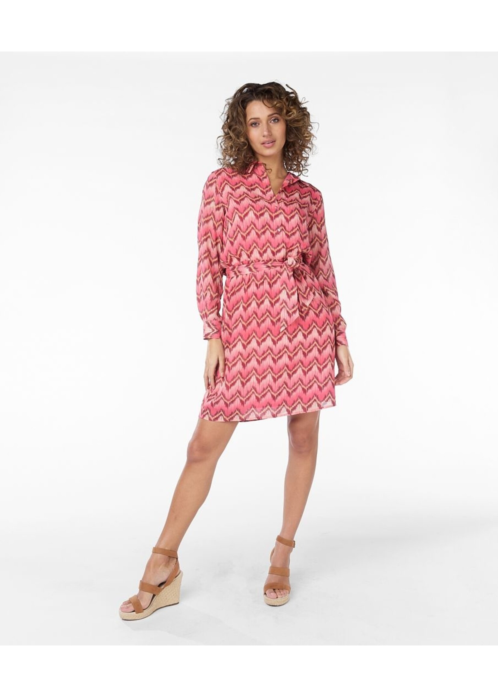 EsQualo Dress Zigzag print