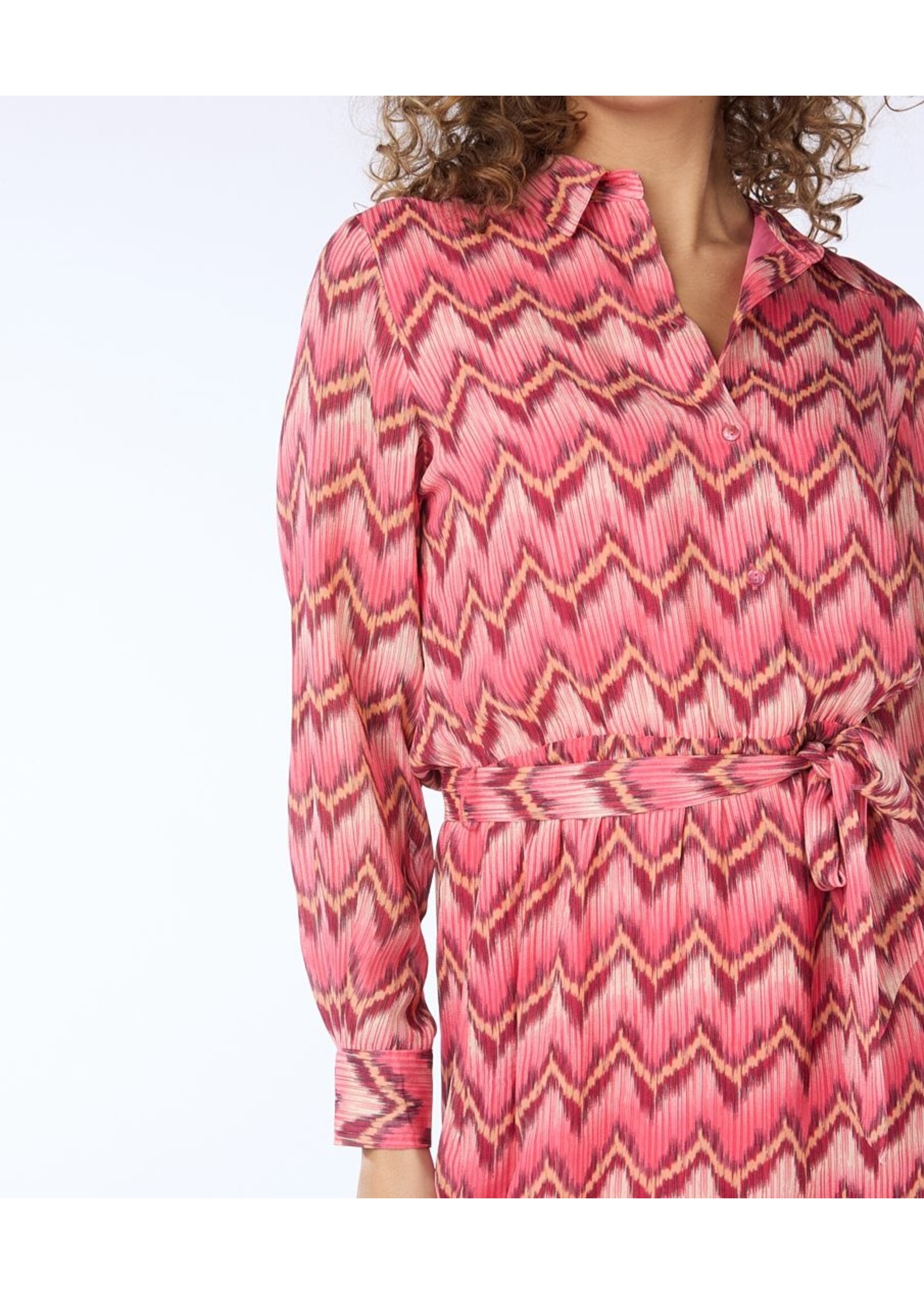 EsQualo Dress Zigzag print