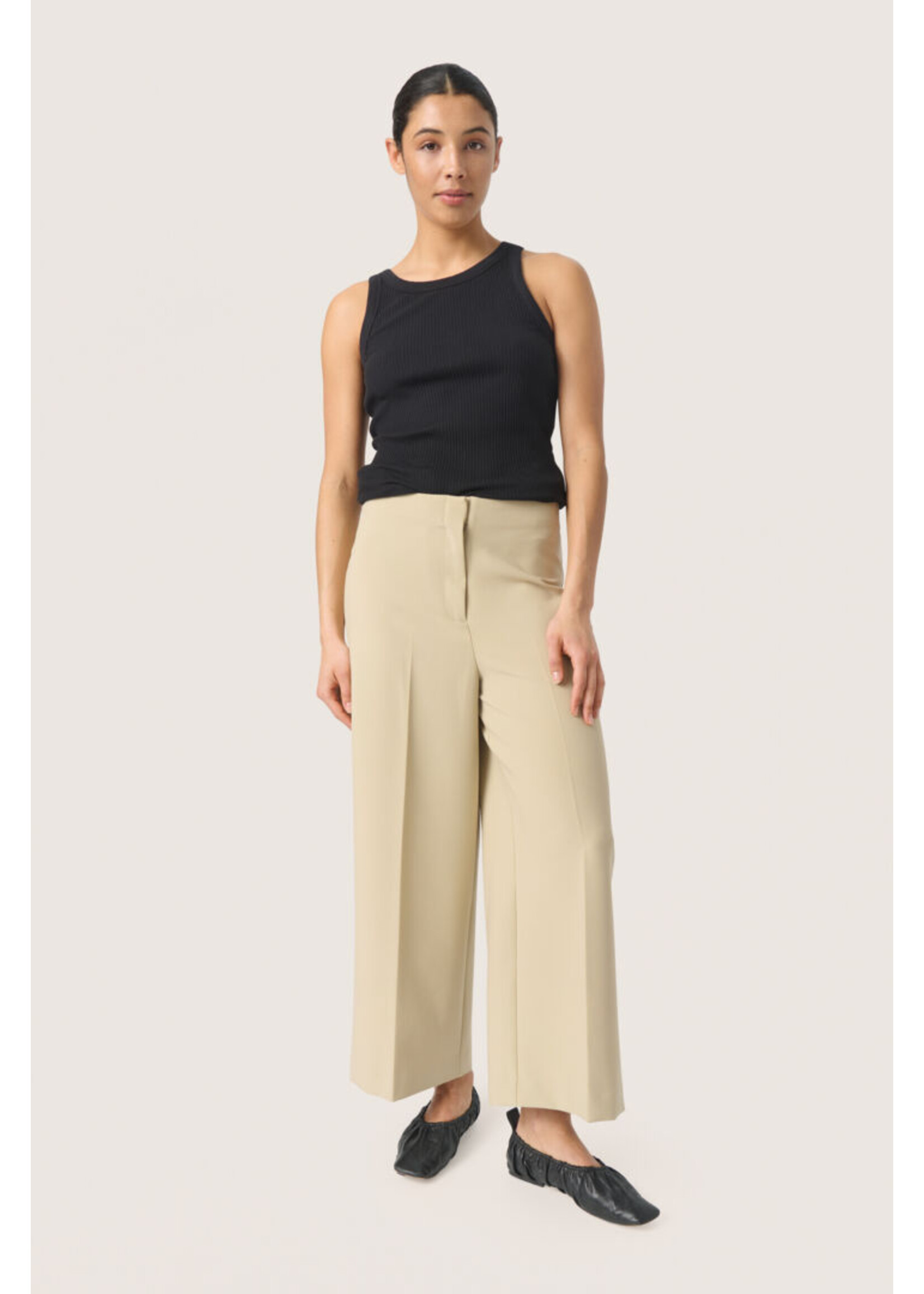 Soaked in Luxury SLCorinne Wide Cropped Pants