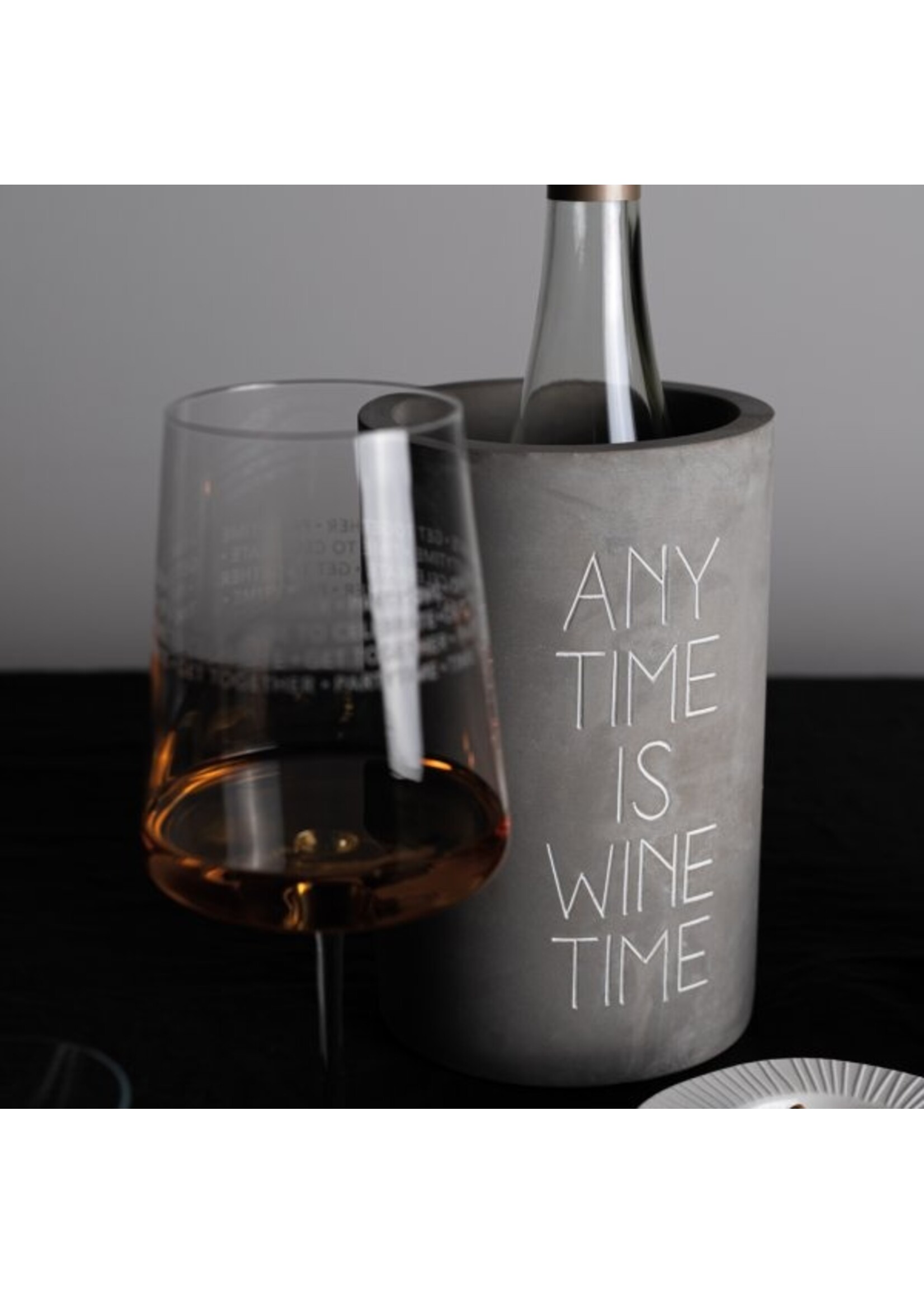 Räder Wijnkoeler beton Anytime is wine time