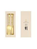 Zusss Taartschep en taartmes set goud
